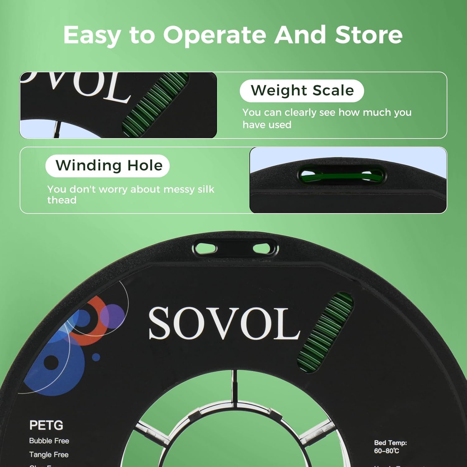 sovol-green-petg-3d-drucker-filament-1-kg-1-75-mm image 7
