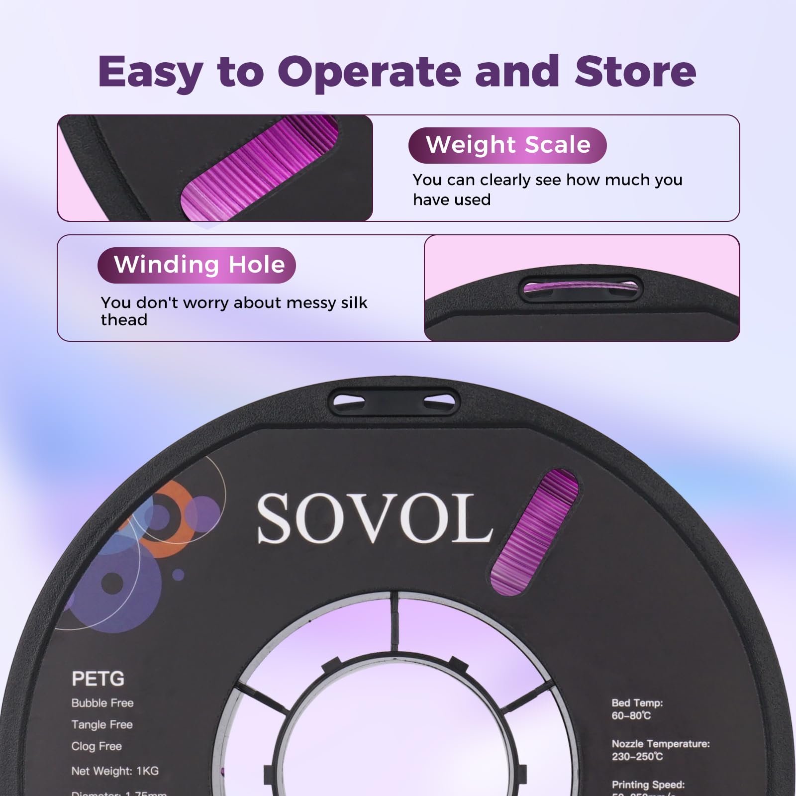 sovol-petg-filament-2x1-kg-1-75-mm-gradient-lila-wei image 6