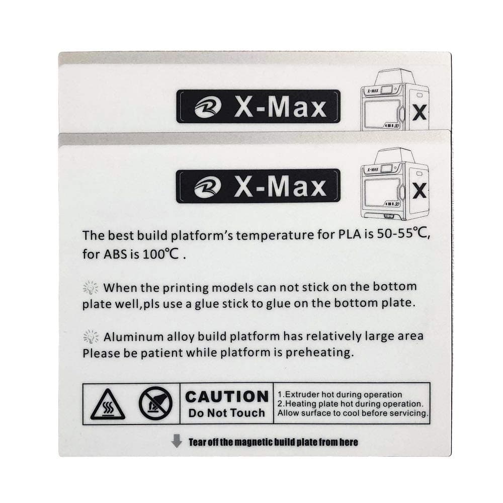 qidi-tech-x-max-bauplattenaufkleber-2-st-ck image 1