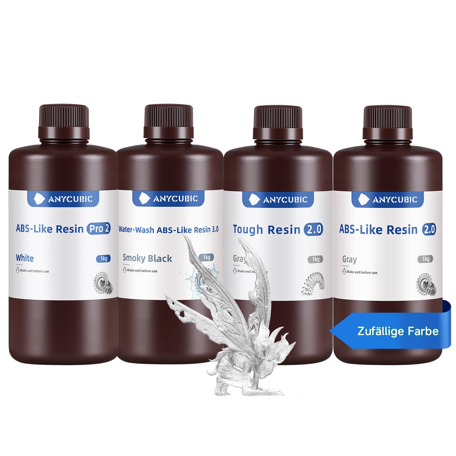 anycubic-advancer-resin-bundle-4-kg-abs-like-tough-water-wash-set image 1