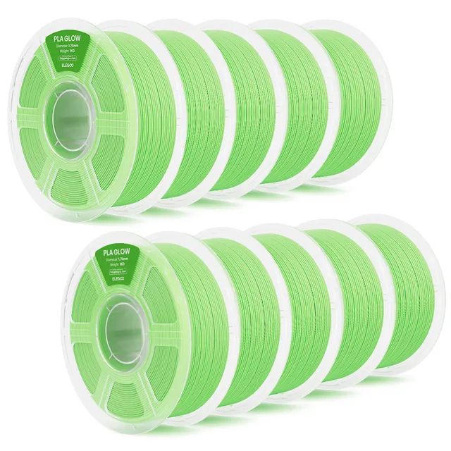 elegoo-pla-glow-filament-10-kg-glow-in-the-dark-gr-n image 1