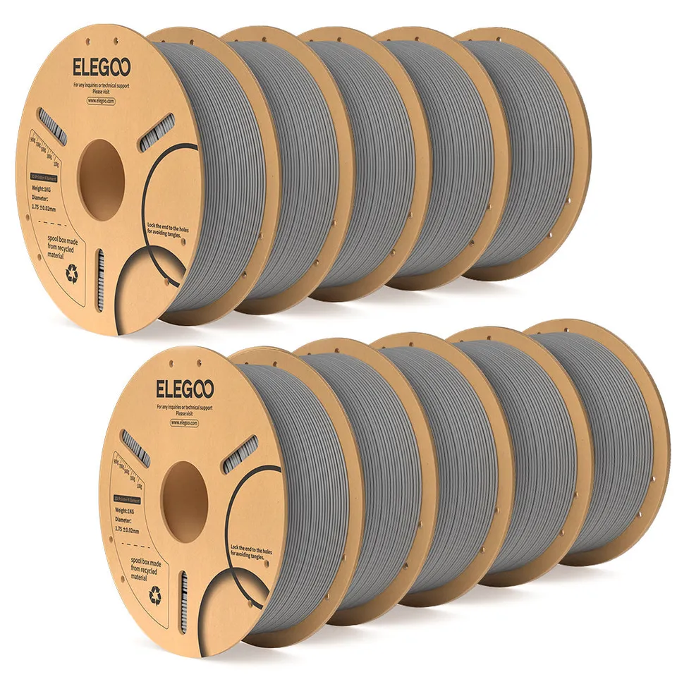 elegoo-pla-filament-grau-10-kg-1-75-mm-pr-zisions-filament image 1