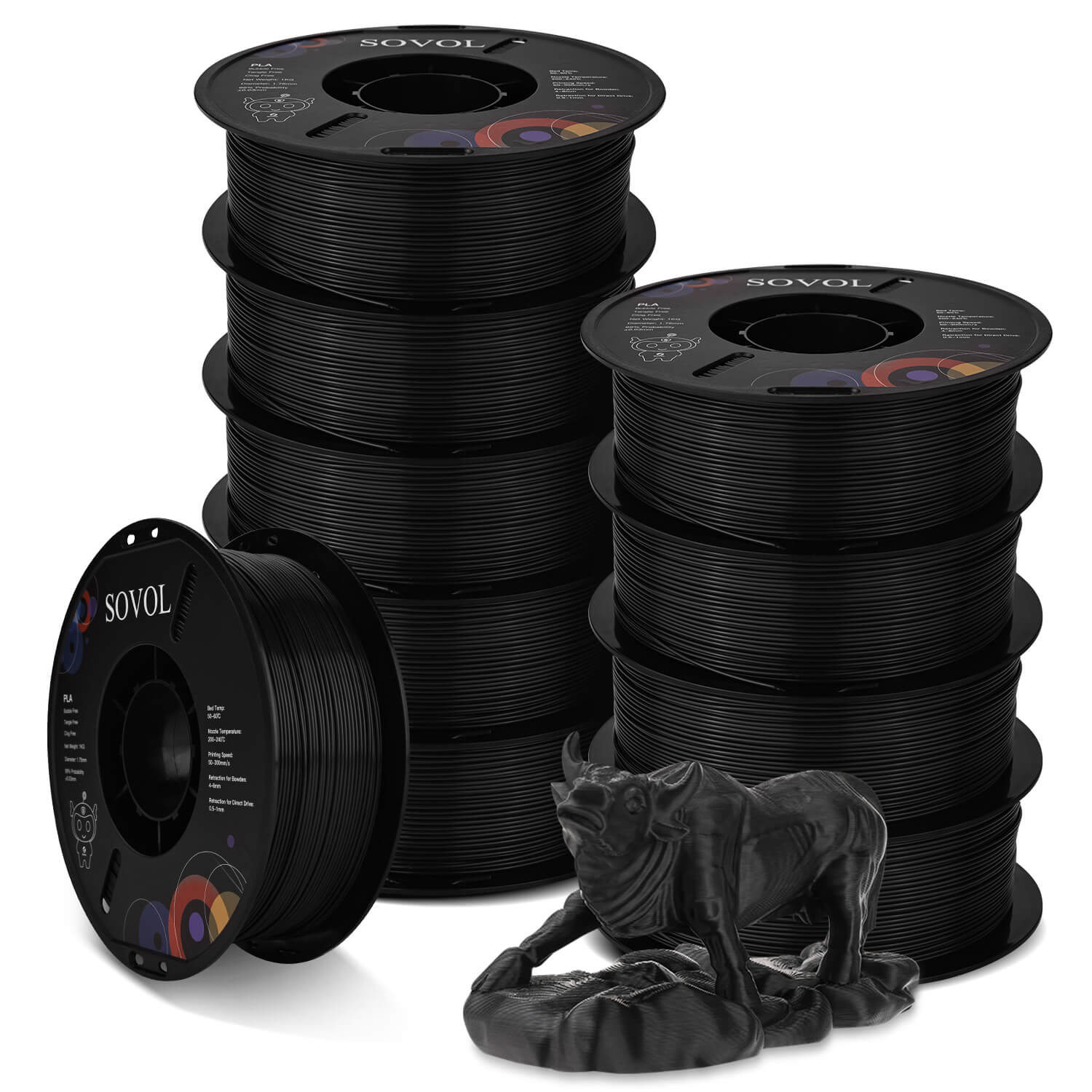 sovol-pla-3d-druckfilament-10-kg-schwarz-wei image 3