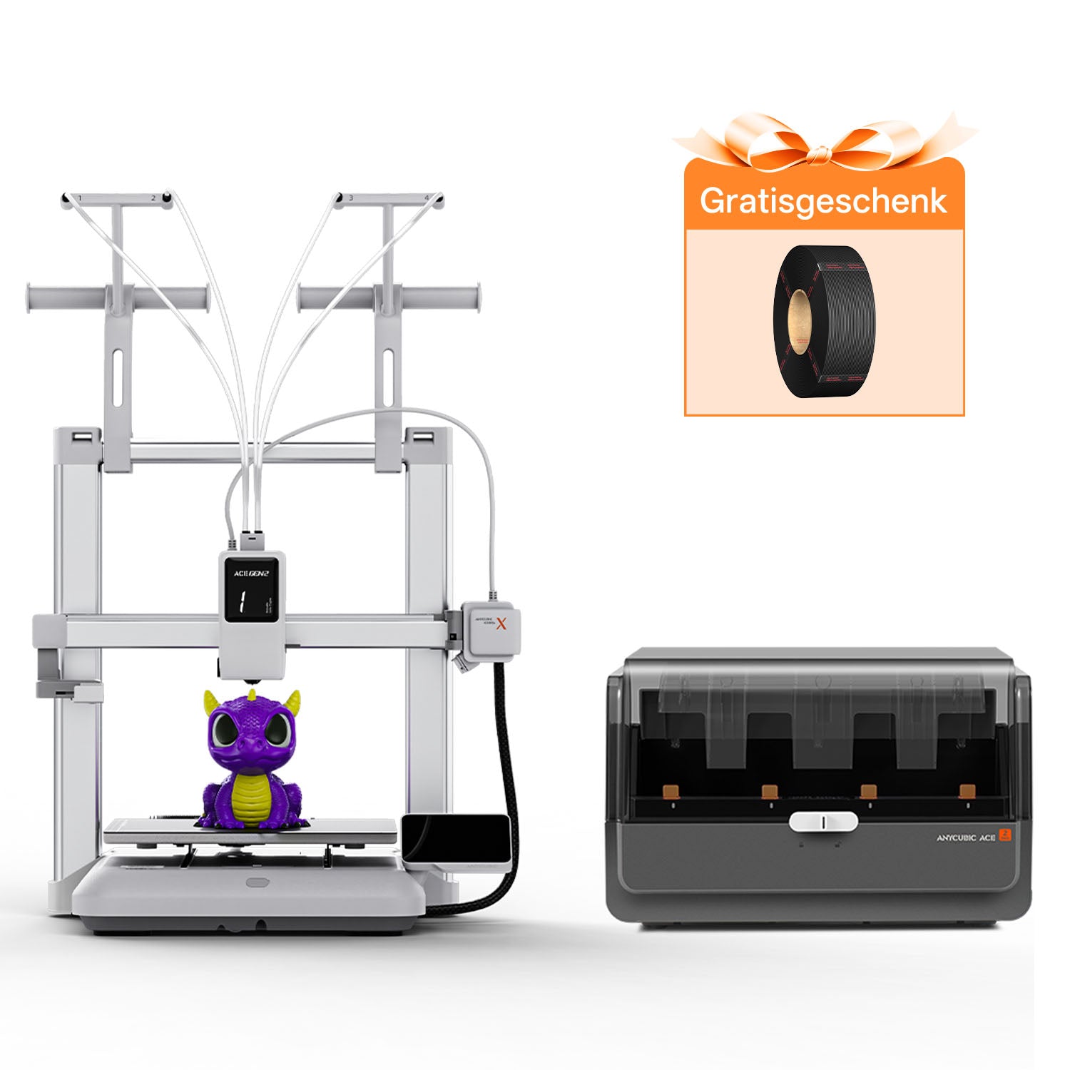 anycubic-kobra-x-combo-fdm-3d-drucker-mit-mehrfarbendruck-inkl-filament image 1