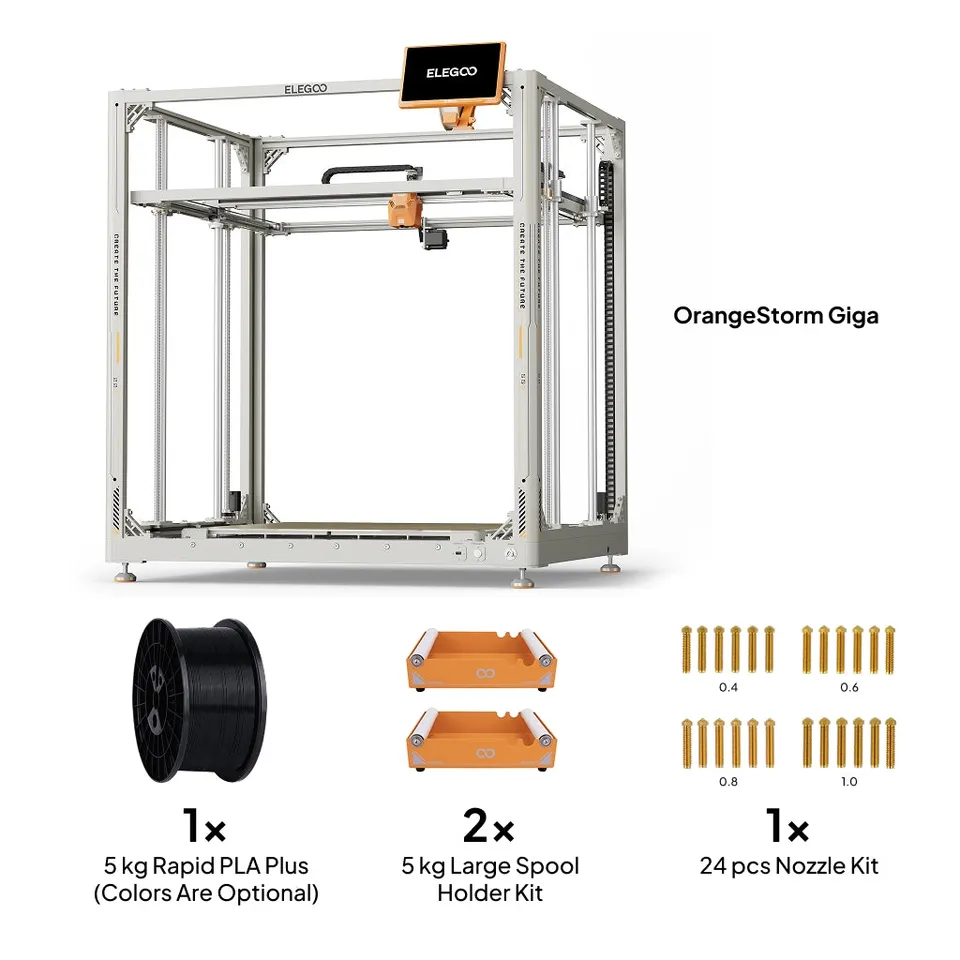 elegoo-orangestorm-giga-fdm-3d-drucker-800x800x1000-mm-bundle image 1