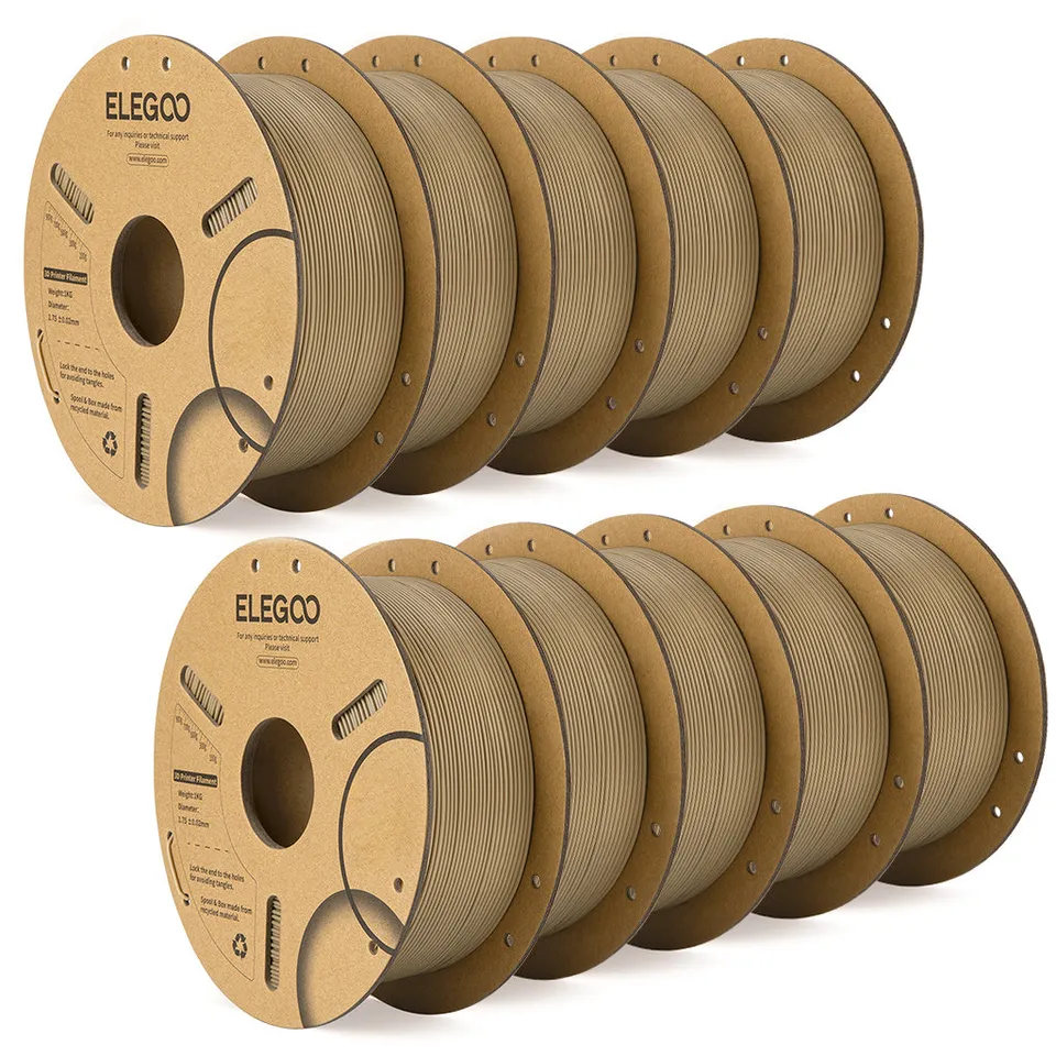 elegoo-pla-holzfilament-10-kg-mit-holzoptik image 1