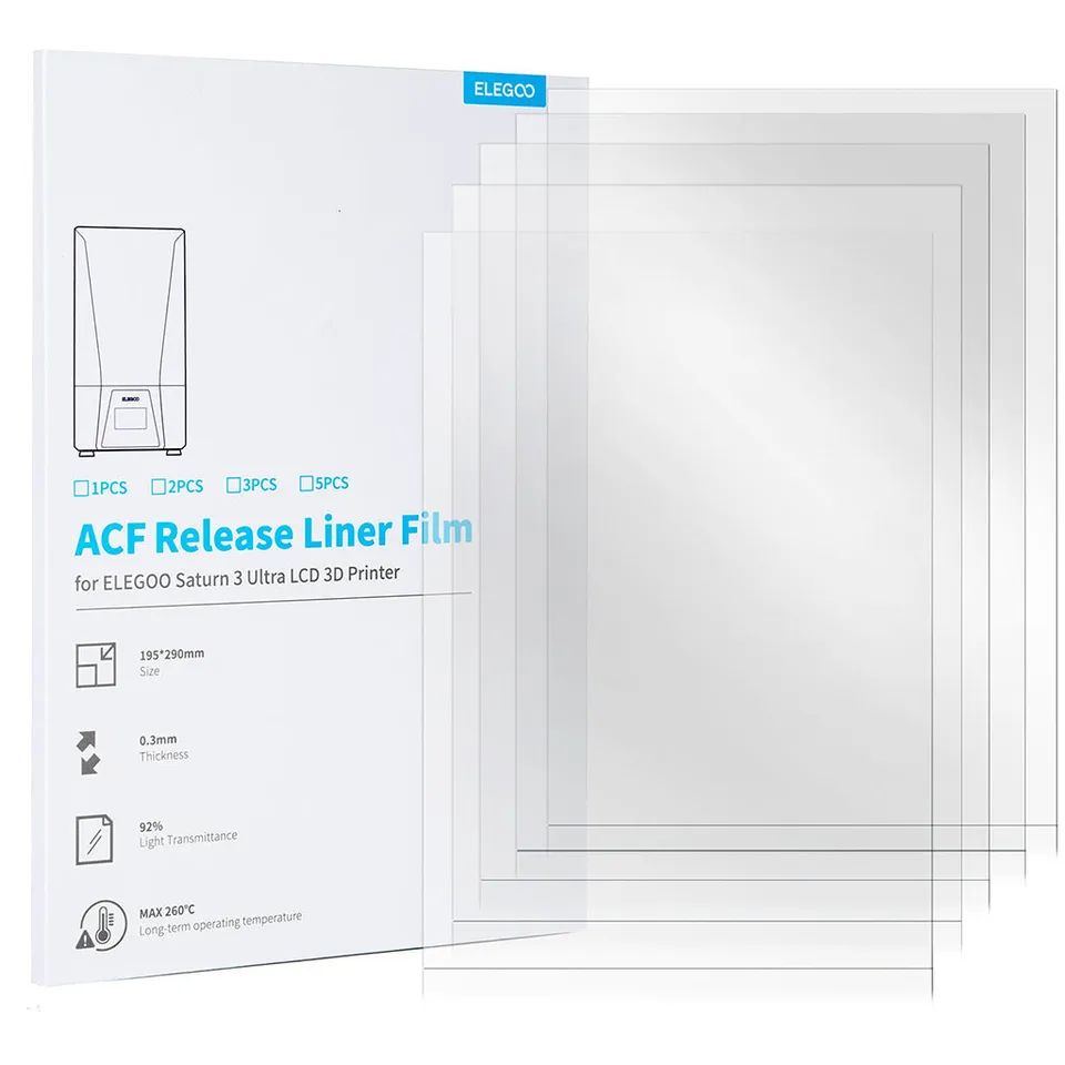 elegoo-acf-folie-f-r-saturn-3-ultra-290x195mm-5-st-ck image 1