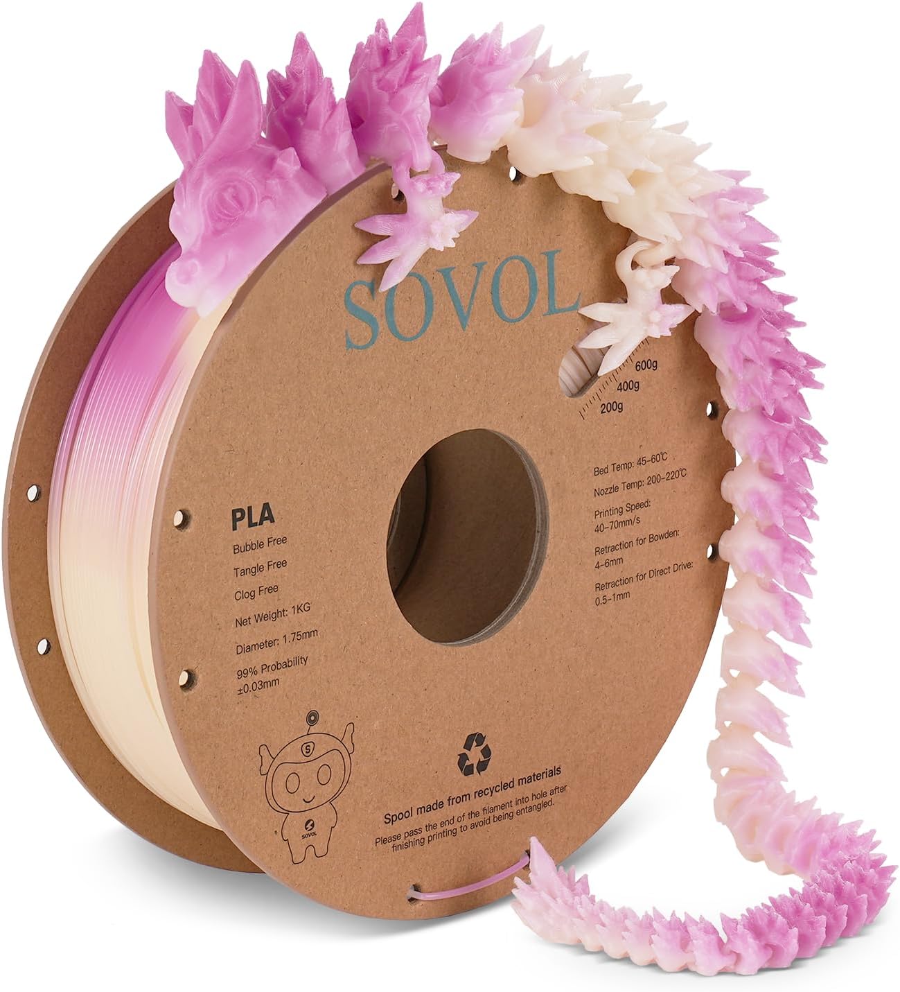 sovol-chameleon-pla-3d-filament-1-kg-1-75-mm-dreifarbig-gradient image 5