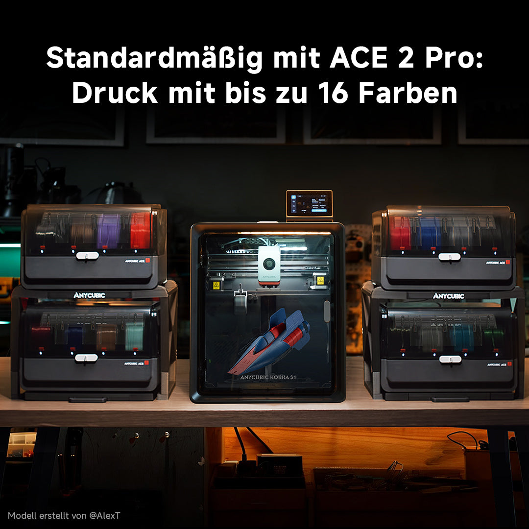 anycubic-kobra-s1-ace-2-pro-combo-corexy-fdm-3d-drucker-250x250x250mm-16-farben image 2