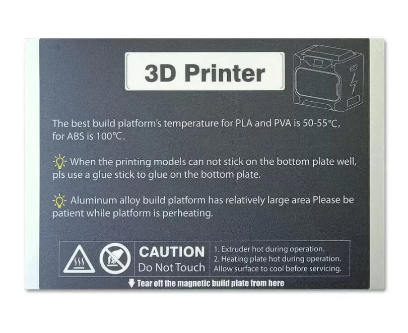 qidi-tech-i-fast-build-plate-aufkleber-druckbett-sticker-1-st-ck image 1