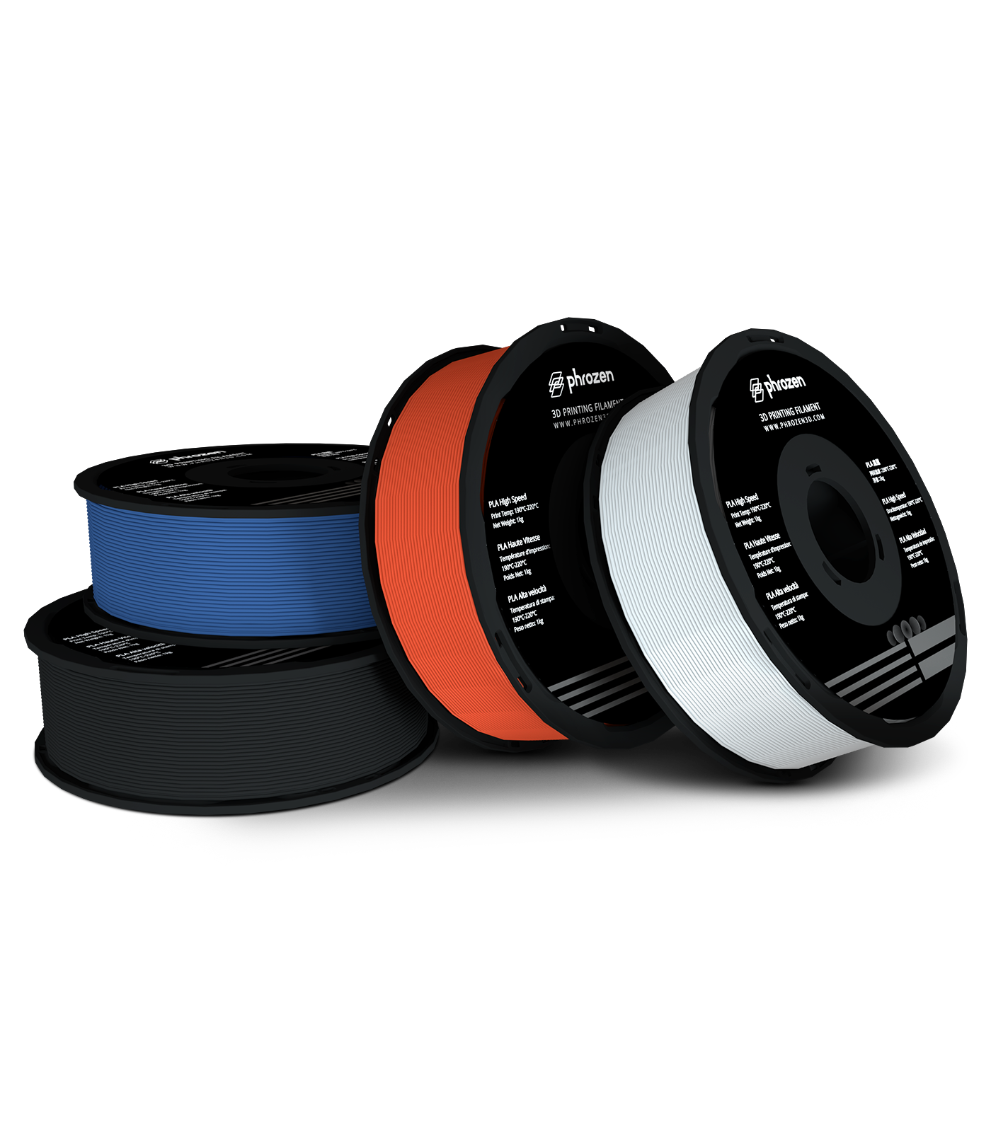 phrozen-high-speed-pla-bundle-4-farben-black-white-blue-red image 2