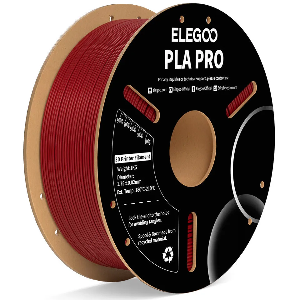elegoo-pla-pro-filament-1-75-mm-schwarz-1-kg-spule image 1