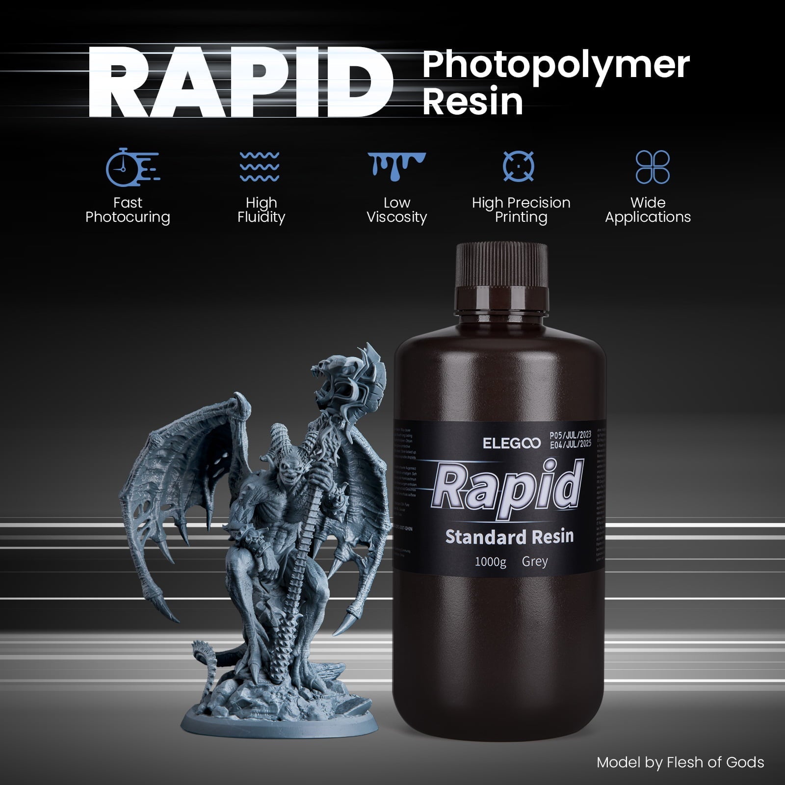 elegoo-rapid-standard-harz-grau-1-kg-405nm image 2