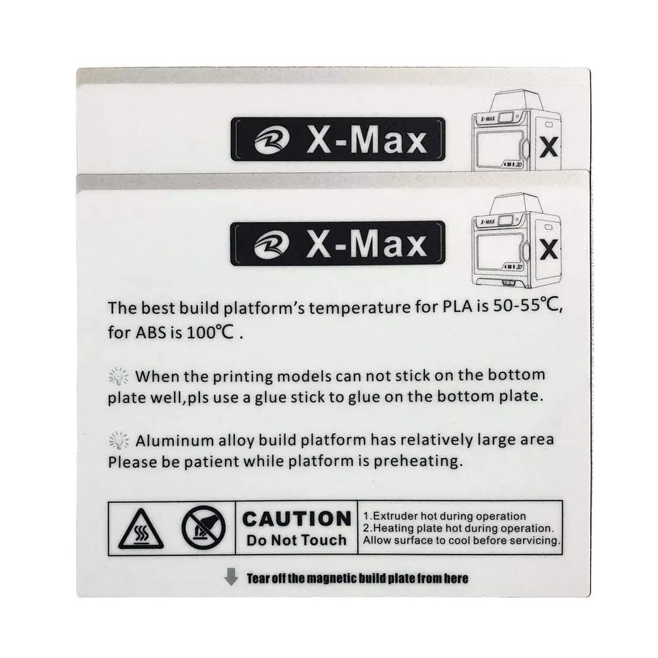 qidi-tech-x-max-bauplattenaufkleber-2-st-ck image 1