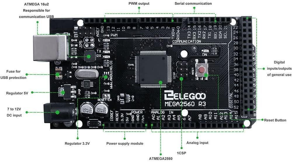 elegoo-mega-2560-r3-controller-board-mit-usb-kabel image 3