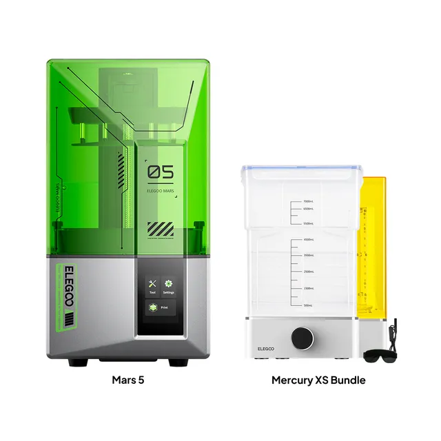 elegoo-mars-5-mit-mercury-xs-bundle-harz-3d-drucker-wash-cure-set image 1