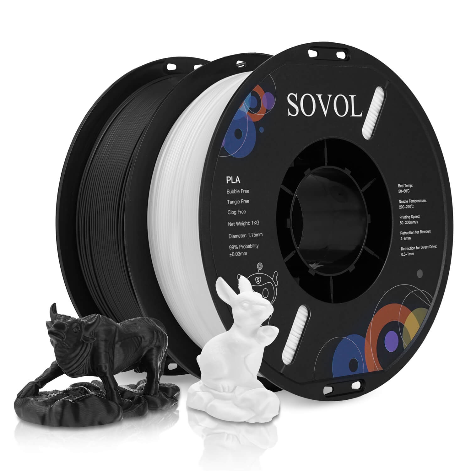 sovol-pla-3d-filament-2kg-2x-1kg-1-75-mm image 1