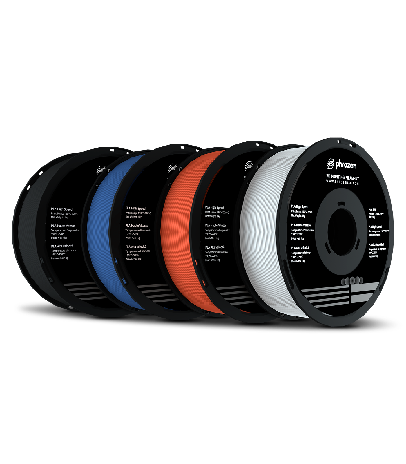 phrozen-high-speed-pla-bundle-4-farben-black-white-blue-red image 1