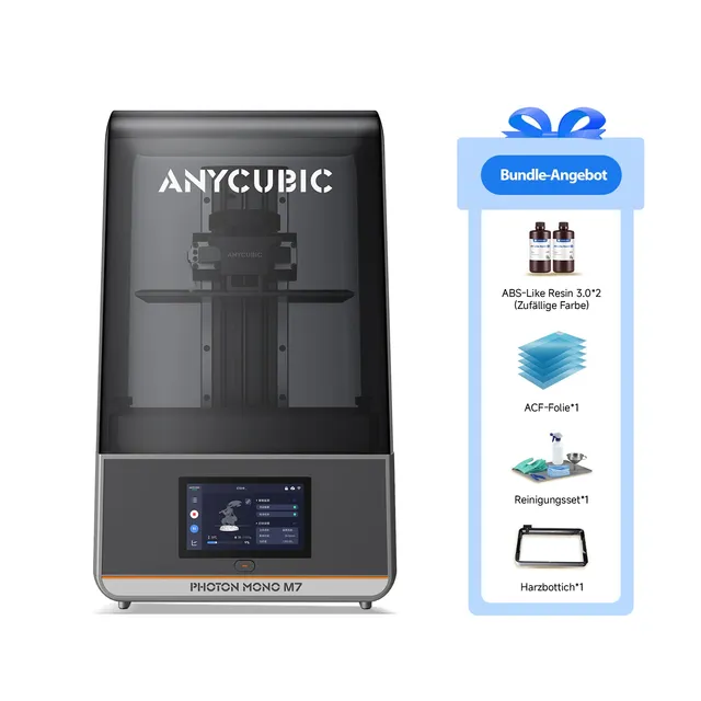 anycubic-photon-mono-m7-starter-bundle-harz-3d-drucker-set image 1