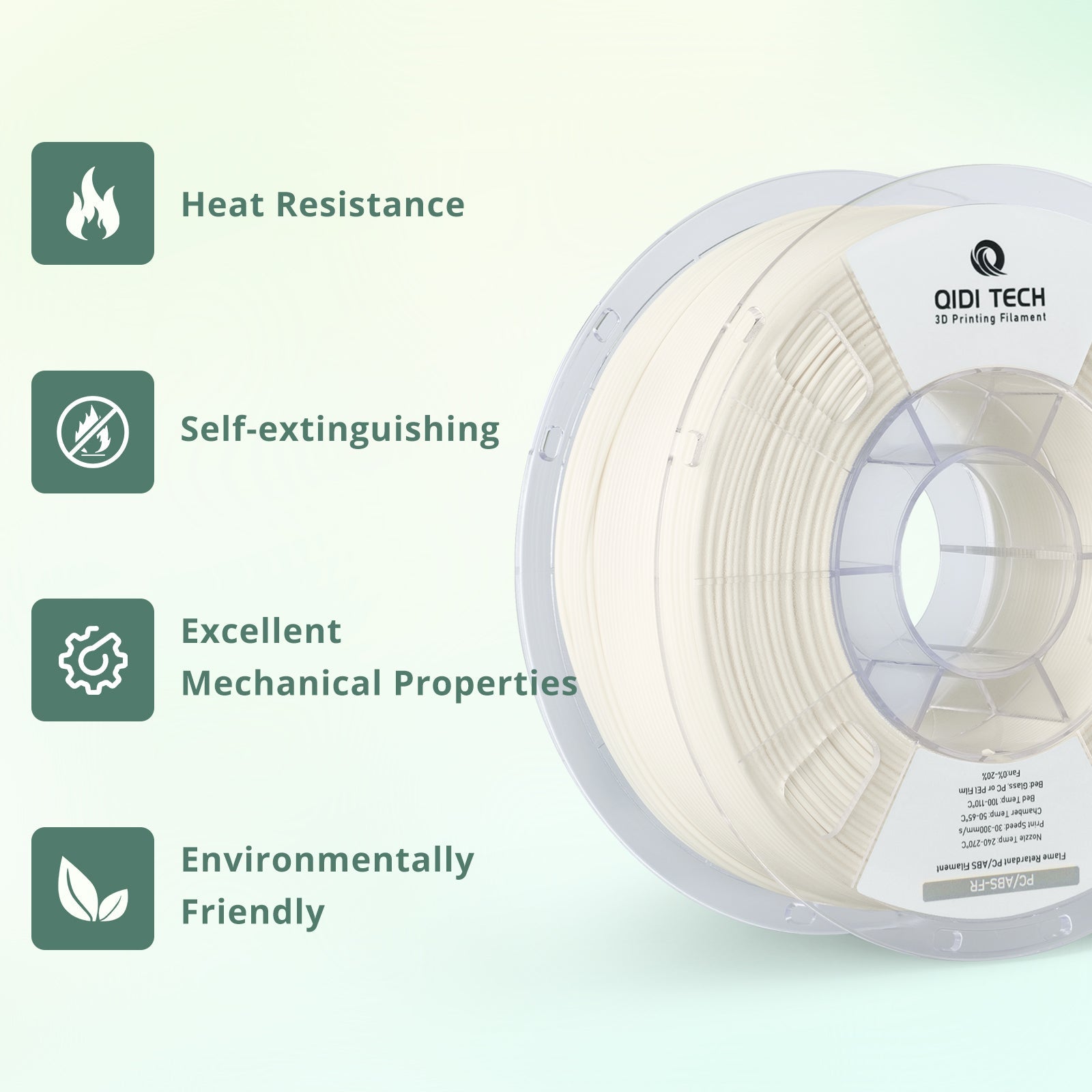 qidi-tech-pc-abs-fr-filament-flammhemmendes-3d-drucker-filament image 1