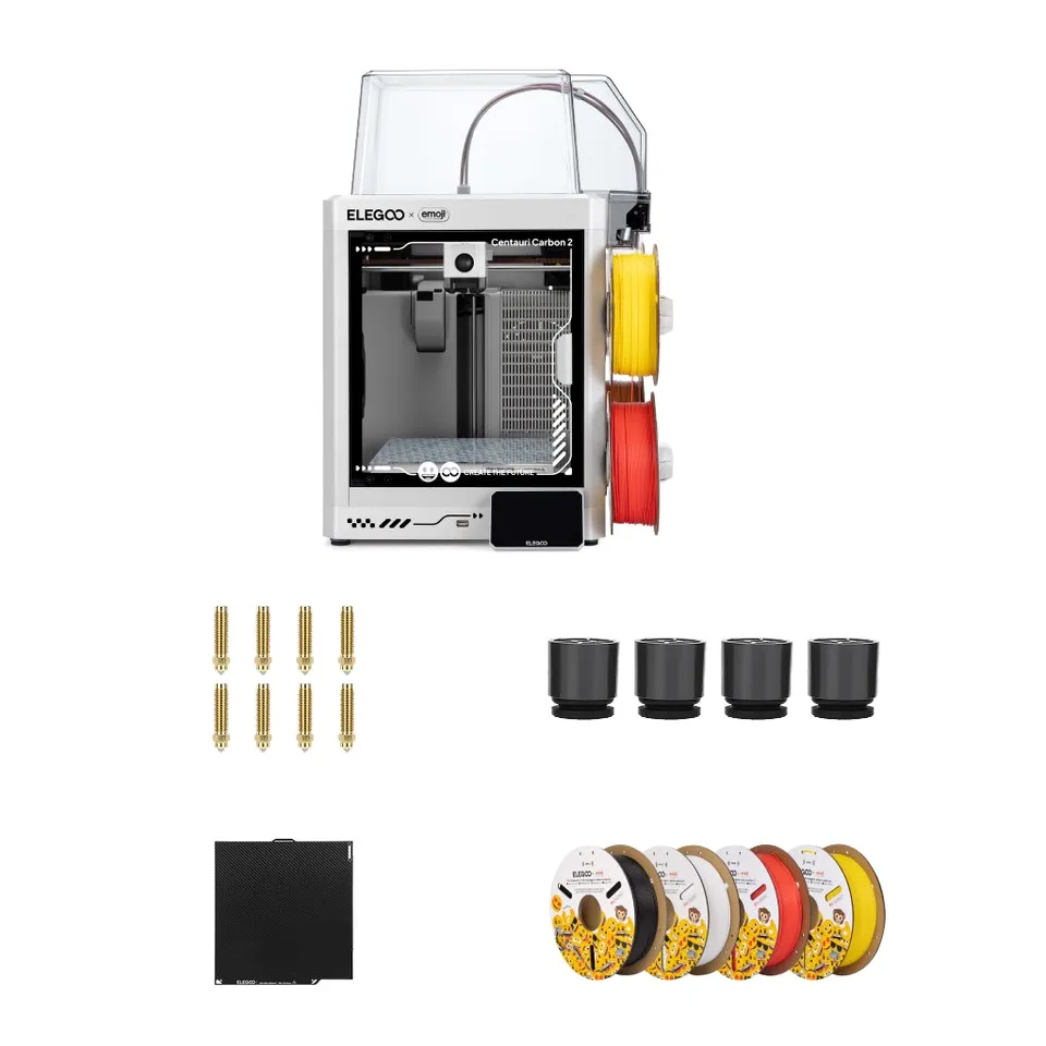elegoo-x-emoji-centauri-carbon-2-combo-bundle-multicolor-fdm-3d-drucker-set image 1